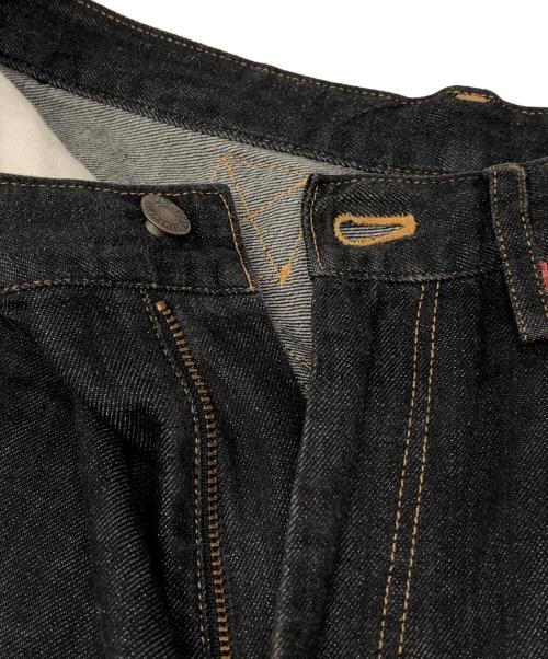 Y's（ワイズ）Y's (ワイズ) シンチバックデニムパンツ ブラック サイズ:1の古着・服飾アイテム