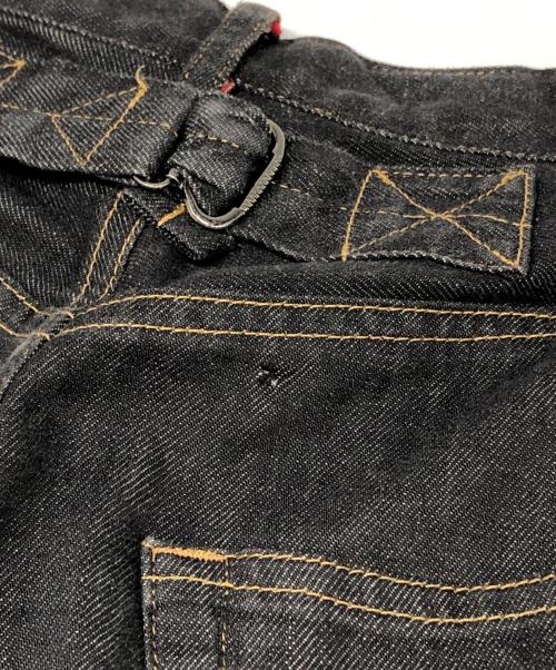 Y's（ワイズ）Y's (ワイズ) シンチバックデニムパンツ ブラック サイズ:1の古着・服飾アイテム