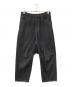 Y's（ワイズ）の古着「シンチバックデニムパンツ」｜ブラック