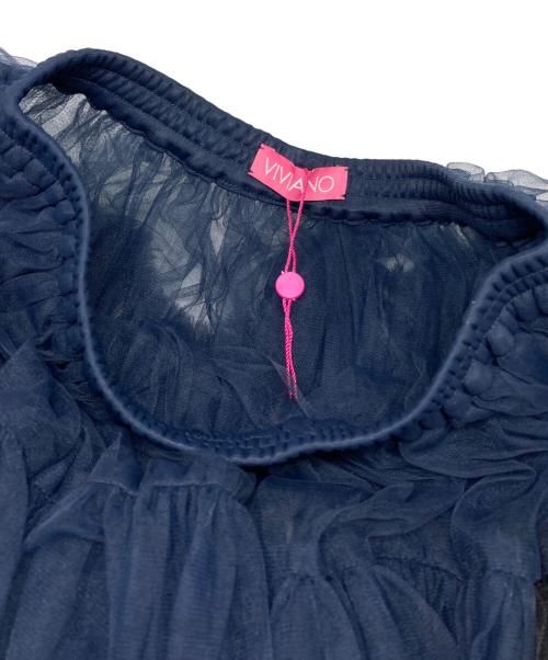 VIVIANO（ヴィヴィアーノ）VIVIANO (ヴィヴィアーノ) Tiered Skirt ネイビー サイズ:F 未使用品の古着・服飾アイテム