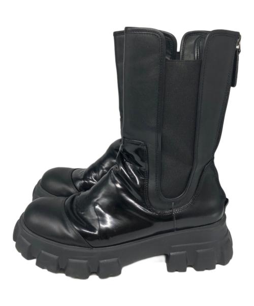 VIVIANO（ヴィヴィアーノ）VIVIANO (ヴィヴィアーノ) LOST IN ECHO (ロスト イン エコー) side gore boots ブラック サイズ:下記参照の古着・服飾アイテム