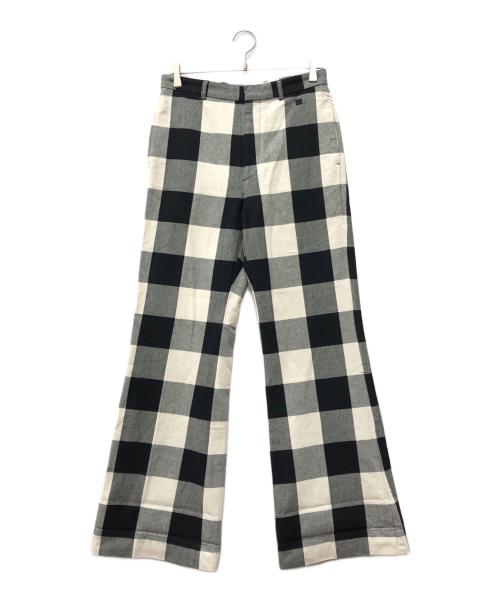 Acne studios（アクネ ストゥディオス）ACNE STUDIOS (アクネ ストゥディオス) チェックパンツ ブラック サイズ:XS 未使用品の古着・服飾アイテム