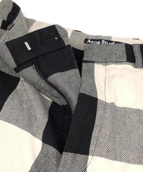 Acne studios（アクネ ストゥディオス）ACNE STUDIOS (アクネ ストゥディオス) チェックパンツ ブラック サイズ:XS 未使用品の古着・服飾アイテム