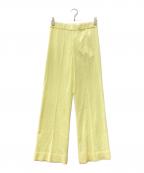JIL SANDERジルサンダー）の古着「ワイドパンツ」｜イエロー