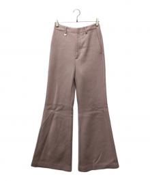 MM6 Maison Margiela（エムエムシックスメゾンマルジェラ）の古着「ウールフレアパンツ」｜ピンク