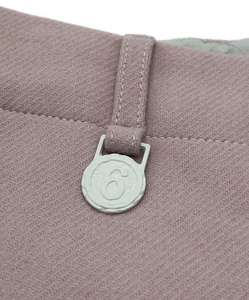 MM6 Maison Margiela（エムエムシックスメゾンマルジェラ）MM6 Maison Margiela (エムエムシックスメゾンマルジェラ) ウールフレアパンツ ピンク サイズ:40 未使用品の古着・服飾アイテム