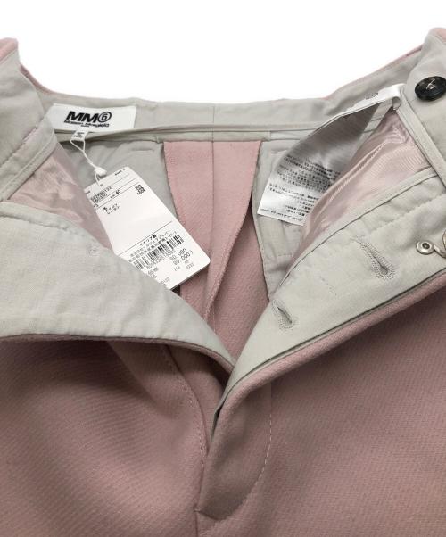 MM6 Maison Margiela（エムエムシックスメゾンマルジェラ）MM6 Maison Margiela (エムエムシックスメゾンマルジェラ) ウールフレアパンツ ピンク サイズ:40 未使用品の古着・服飾アイテム