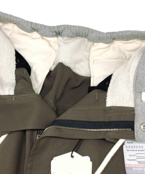 MIHARA YASUHIRO（ミハラヤスヒロ）MIHARA YASUHIRO (ミハラヤスヒロ) Wide Herringbone Pants カーキ サイズ:46 未使用品の古着・服飾アイテム