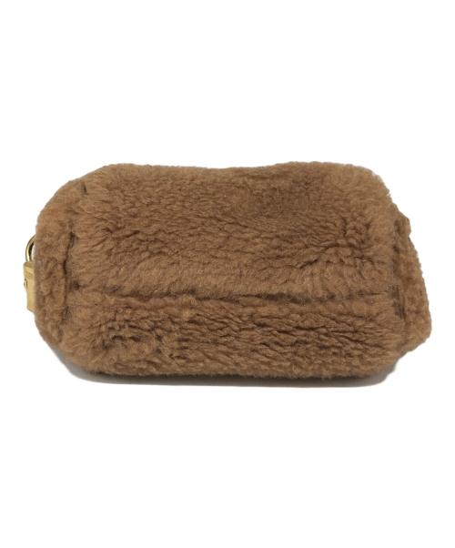 MaxMara（マックスマーラ）MaxMara (マックスマーラ) SMALL 'TEDDYROLLS' TEDDY CAMEL BAG ブラウン サイズ:下記参照の古着・服飾アイテム