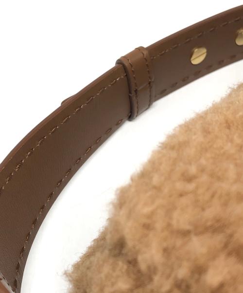 MaxMara（マックスマーラ）MaxMara (マックスマーラ) SMALL 'TEDDYROLLS' TEDDY CAMEL BAG ブラウン サイズ:下記参照の古着・服飾アイテム