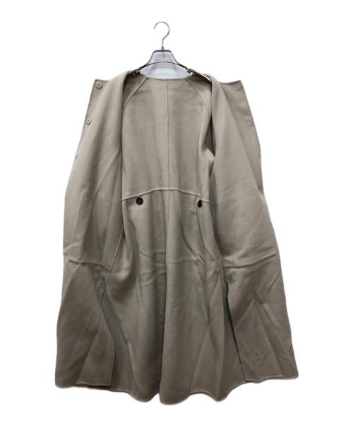 ADORE（アドーア）ADORE (アドーア) 2TONEリバーコート ブルー×ベージュ サイズ:36の古着・服飾アイテム