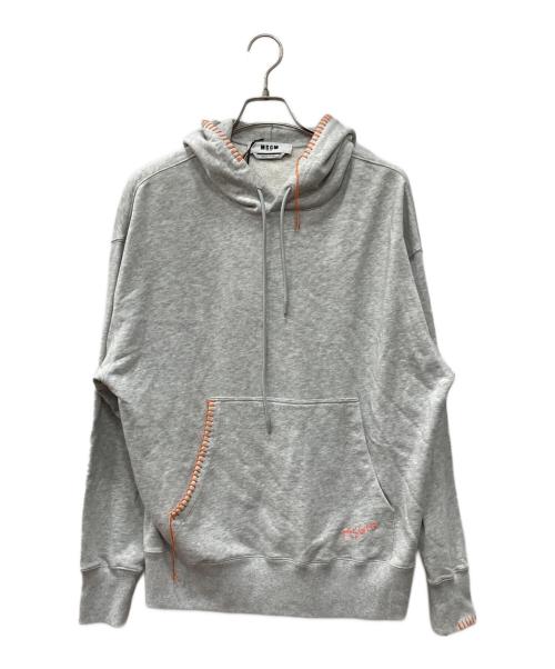 MSGM（エムエスジーエム）MSGM (エムエスジーエム) プルオーバーパーカー グレー サイズ:M 未使用品の古着・服飾アイテム
