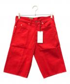 GUCCIグッチ）の古着「ハーフパンツ」｜レッド