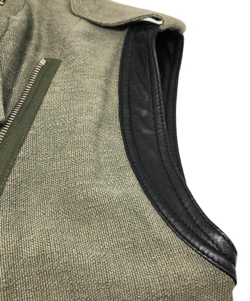 ALEXANDER WANG（アレキサンダー・ワン）ALEXANDER WANG (アレキサンダーワン) ライダースレイヤージップベスト カーキの古着・服飾アイテム