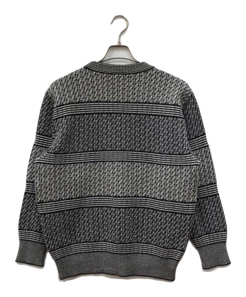 FENDI（フェンディ）FENDI (フェンディ) 総柄ニット ブラック サイズ:Mの古着・服飾アイテム