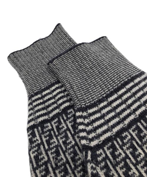 FENDI（フェンディ）FENDI (フェンディ) 総柄ニット ブラック サイズ:Mの古着・服飾アイテム