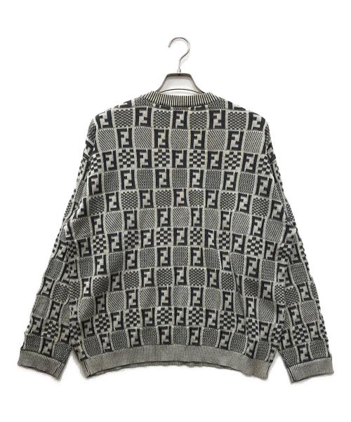 FENDI（フェンディ）FENDI (フェンディ) ズッカ柄長袖ニット グレー サイズ:下記参照の古着・服飾アイテム