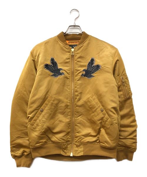 THEBONEZ（ザボーンズ）THEBONEZ (ザボーンズ) MA-1ジャケット ベージュ サイズ:Sの古着・服飾アイテム