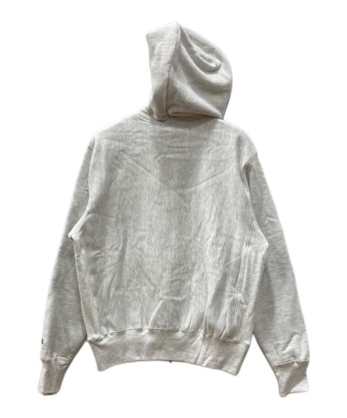 Champion REVERSE WEAVE（チャンピオン リバース ウィーブ）Champion REVERSE WEAVE (チャンピオン リバース ウィーブ) MoMA (モマ) ジップアップパーカー グレー サイズ:Mの古着・服飾アイテム