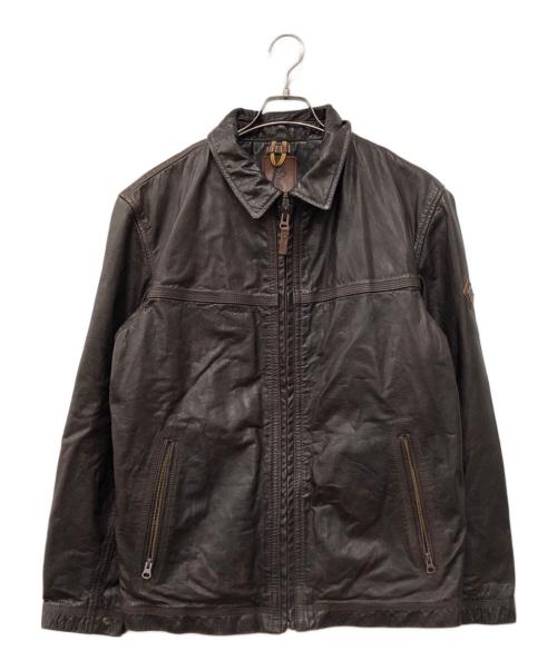Timberland（ティンバーランド）Timberland (ティンバーランド) レザージャケット ブラウン サイズ:Lの古着・服飾アイテム