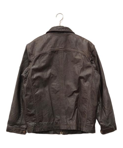 Timberland（ティンバーランド）Timberland (ティンバーランド) レザージャケット ブラウン サイズ:Lの古着・服飾アイテム