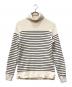 NIGEL CABOURN（ナイジェルケーボン）の古着「タートルネックボーダーニット」｜アイボリー