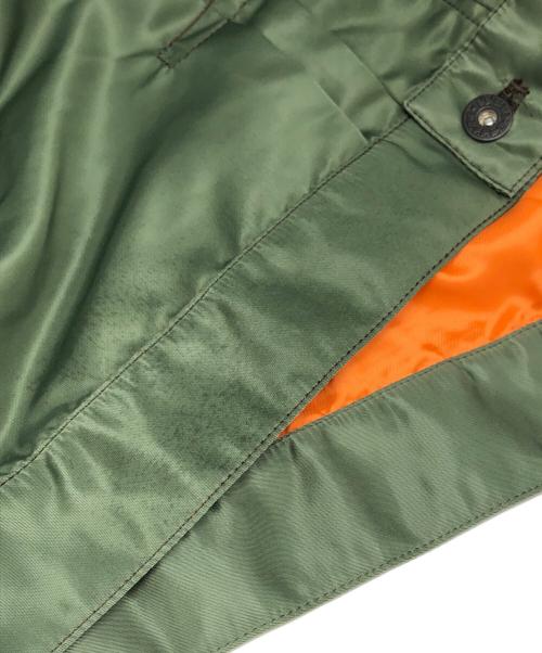 elephant TRIBAL fabrics（エレファントトライバルファブリックス）elephant TRIBAL fabrics (エレファントトライバルファブリックス) ナイロントラッカージャケット カーキ サイズ:Fの古着・服飾アイテム