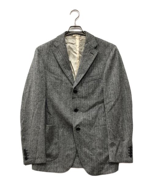 Belvest（ベルヴェスト）Belvest (ベルヴェスト) ヘリンボーン3Bジャケット グレー サイズ:46の古着・服飾アイテム
