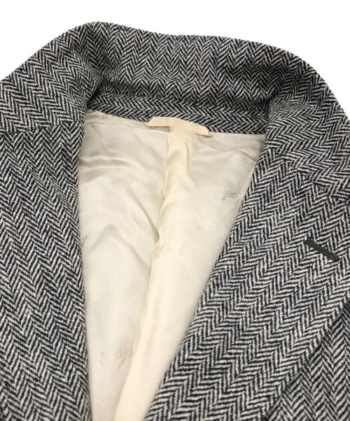Belvest（ベルヴェスト）Belvest (ベルヴェスト) ヘリンボーン3Bジャケット グレー サイズ:46の古着・服飾アイテム
