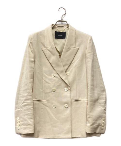 allureville（アルアバイル）allureville (アルアバイル) ダブルジャケット アイボリー サイズ:1の古着・服飾アイテム