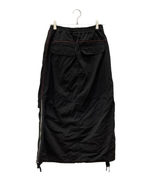 DIESEL（ディーゼル）DIESEL (ディーゼル) O-MIRTA-NL 3Dポケットロングスカート ブラック サイズ:28の古着・服飾アイテム