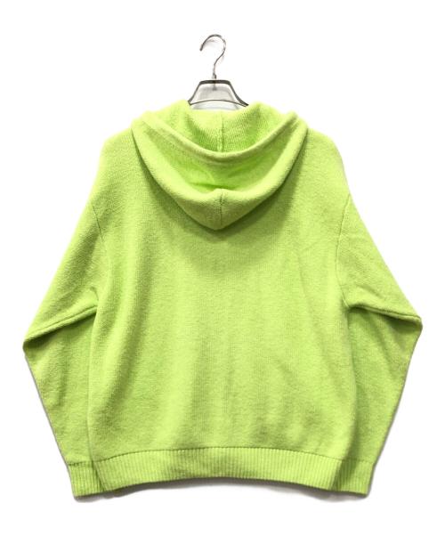 stussy（ステューシー）stussy (ステューシー) HOODED ZIP SWEATER 黄緑 サイズ:Sの古着・服飾アイテム