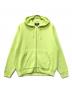 stussy（ステューシー）の古着「HOODED ZIP SWEATER」｜黄緑