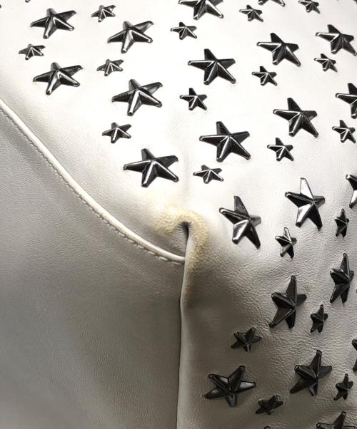 JIMMY CHOO（ジミーチュウ）JIMMY CHOO (ジミーチュウ) スタースタッズレザートートバッグ ベージュ サイズ:下記参照の古着・服飾アイテム
