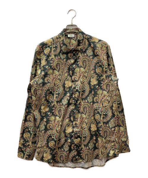 ETRO（エトロ）ETRO (エトロ) ペイズリー柄シャツ グリーン サイズ:43の古着・服飾アイテム