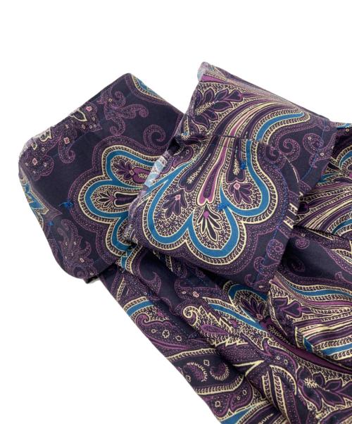 ETRO（エトロ）ETRO (エトロ) ペイズリー柄シャツ パープル サイズ:43の古着・服飾アイテム