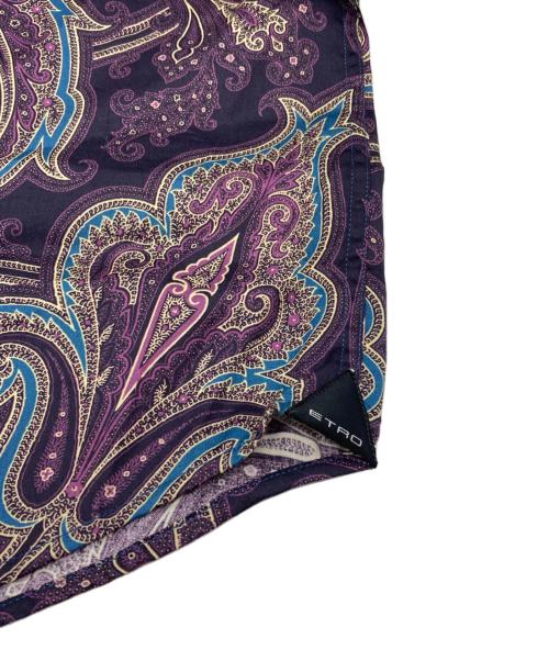 ETRO（エトロ）ETRO (エトロ) ペイズリー柄シャツ パープル サイズ:43の古着・服飾アイテム