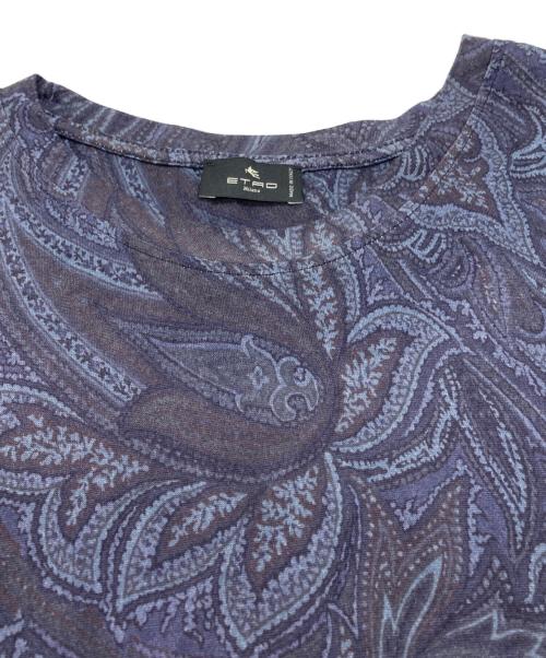ETRO（エトロ）ETRO (エトロ) ペイズリーカットソー パープル サイズ:XXLの古着・服飾アイテム