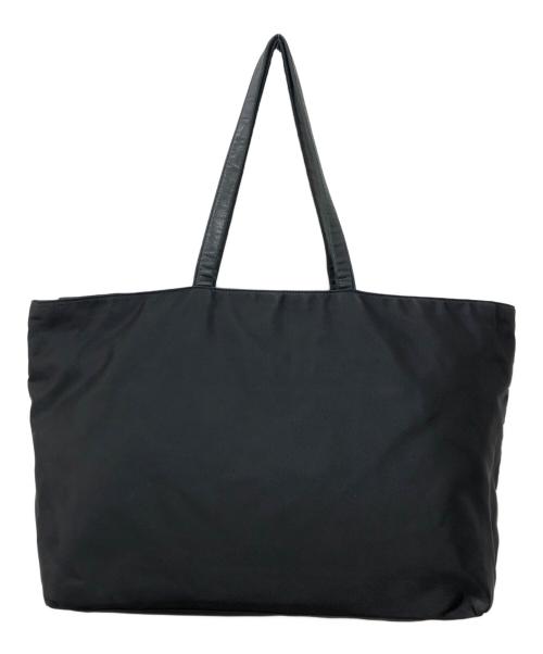 PRADA（プラダ）PRADA (プラダ) レザーナイロンコンビリボントートバッグ ブラック サイズ:下記参照の古着・服飾アイテム