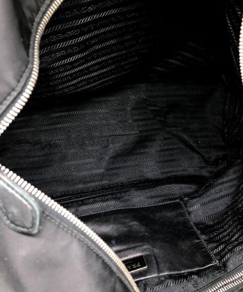 PRADA（プラダ）PRADA (プラダ) レザーナイロンコンビリボントートバッグ ブラック サイズ:下記参照の古着・服飾アイテム