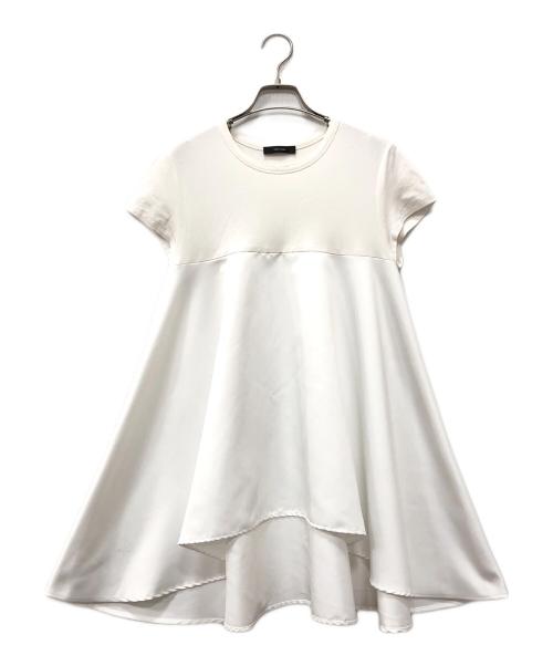 YOKO CHAN（ヨーコチャン）YOKO CHAN (ヨーコチャン) Aラインカットソー ホワイト サイズ:40の古着・服飾アイテム