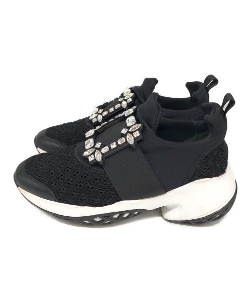 Roger Vivier（ロジェ ヴィヴィエ）Roger Vivier (ロジェ ヴィヴィエ) ヴィヴ ラン ファブリック スニーカー ブラック サイズ:35 1/2の古着・服飾アイテム