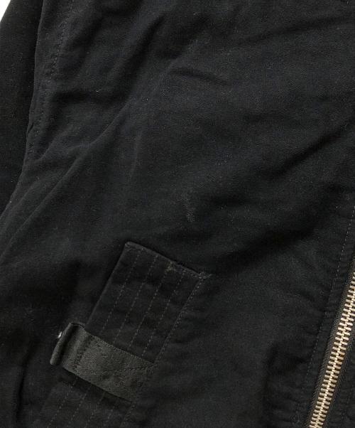 DIESEL（ディーゼル）DIESEL (ディーゼル) short flight jacket back ZIP ブラック サイズ:Sの古着・服飾アイテム