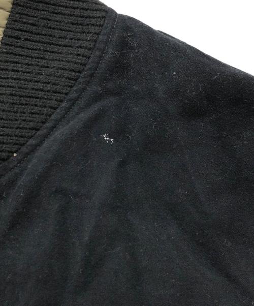 DIESEL（ディーゼル）DIESEL (ディーゼル) short flight jacket back ZIP ブラック サイズ:Sの古着・服飾アイテム