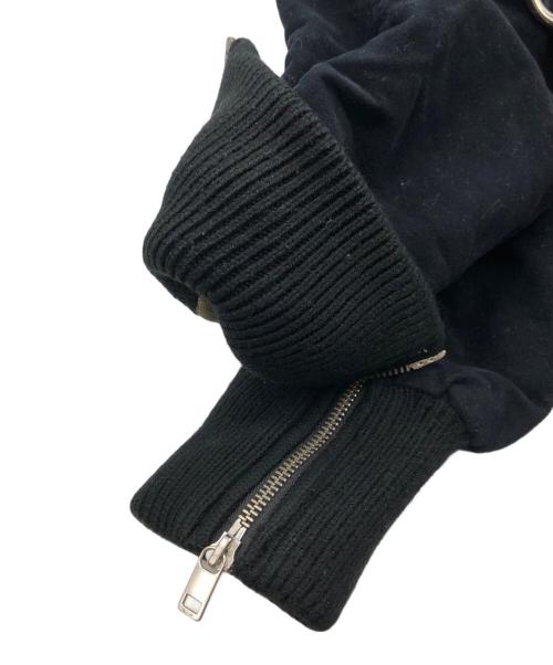 DIESEL（ディーゼル）DIESEL (ディーゼル) short flight jacket back ZIP ブラック サイズ:Sの古着・服飾アイテム