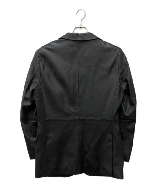 BURBERRY BLACK LABEL（バーバリーブラックレーベル）BURBERRY BLACK LABEL (バーバリーブラックレーベル) 2Bレザージャケット ブラック サイズ:Sの古着・服飾アイテム