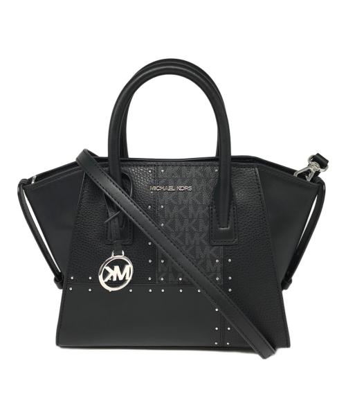 MICHAEL KORS（マイケル・コース）MICHAEL KORS (マイケルコース) パッチワーク スモールサッチェル ブラック サイズ:下記参照の古着・服飾アイテム
