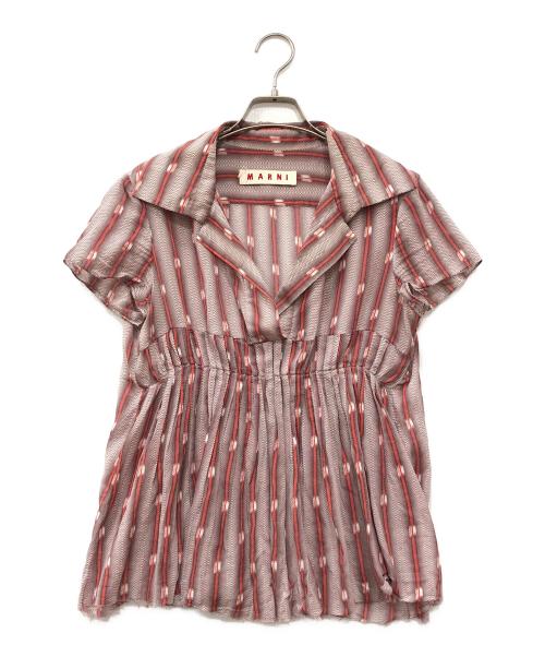 MARNI（マルニ）MARNI (マルニ) ノースリーブブラウス レッド サイズ:42の古着・服飾アイテム