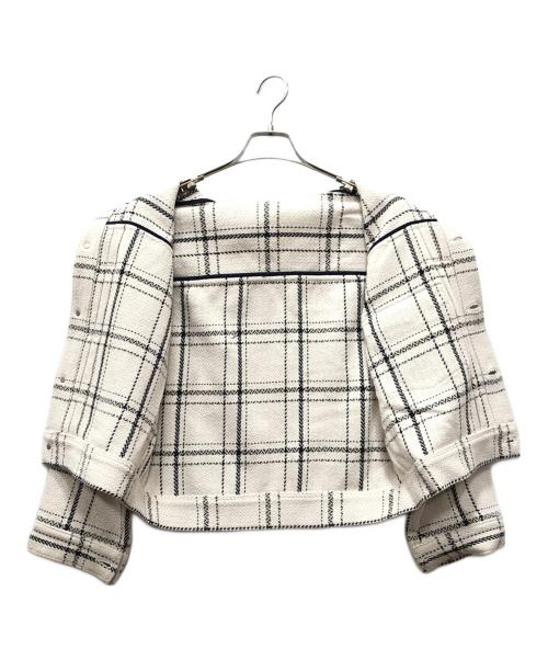 GALERIE VIE（ギャルリーヴィー）GALERIE VIE (ギャルリーヴィー) ビンテージラグ ツータックジャケット ベージュ サイズ:Fの古着・服飾アイテム