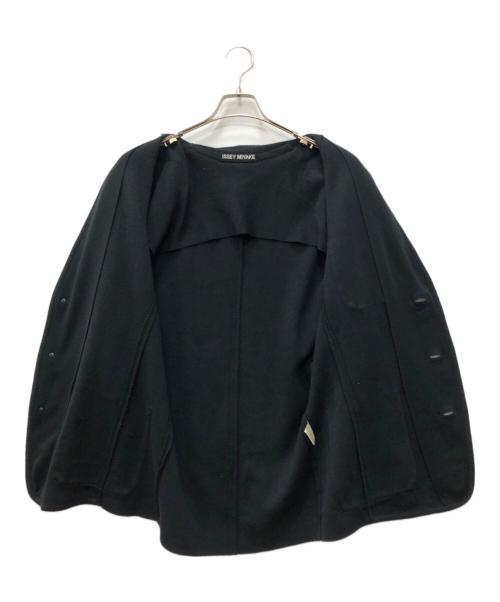 ISSEY MIYAKE（イッセイミヤケ）ISSEY MIYAKE (イッセイミヤケ) ノーカラージャケット ブラック サイズ:Mの古着・服飾アイテム
